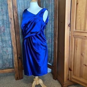 Susie Chin/Maggy boutique royal blue evening dress. Sleeveless, below the knee